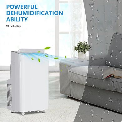 14000 BTU Portable Air Conditioner, Quiet AC Unit with Remote, Dehumidifier
