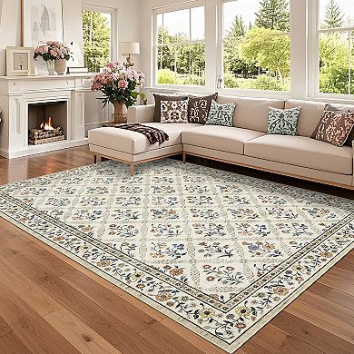 Polyester Cashmere Imitation Rectangular Hallway Bathroom Entryway Kitchen Office Foldable Area Rug