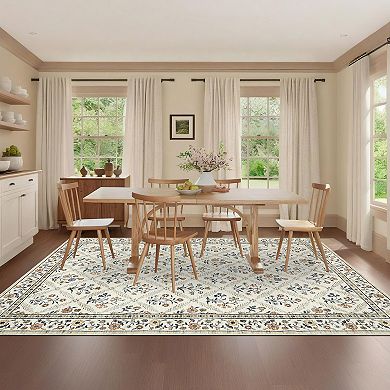 Polyester Cashmere Imitation Rectangular Hallway Bathroom Entryway Kitchen Office Foldable Area Rug