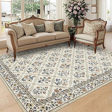 Polyester Cashmere Imitation Rectangular Hallway Bathroom Entryway Kitchen Office Foldable Area Rug
