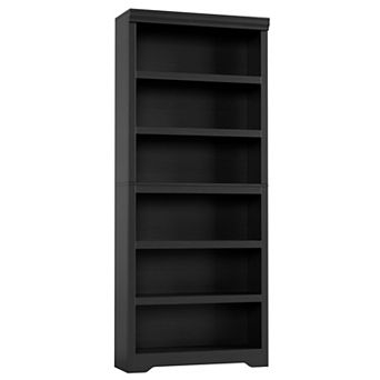 6 tier Bookshelf, Farmhouse Bookcase with Adjustable Shelves, Open Display Storage Rack for Home