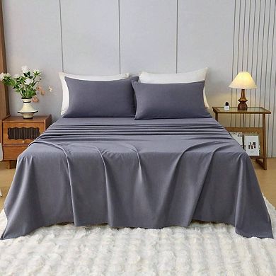 100% Cotton Flannel Bed Sheet Set, Ultra Soft, All Season, Deep Pocket