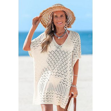 Women Crochet Bathing Suit Plus Size Beach Cover Up Dress