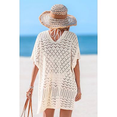 Women Crochet Bathing Suit Plus Size Beach Cover Up Dress