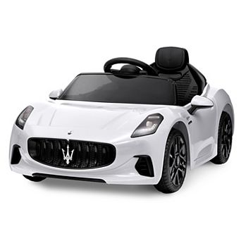 12V Ride On Car, Licensed Maserati Battery Powered Electric Vehicle With Parent Remote