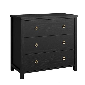 3 Drawer Dresser for Bedroom, Clothes Storage Cabinet & Drawer Organizer for Living Room, Hallway