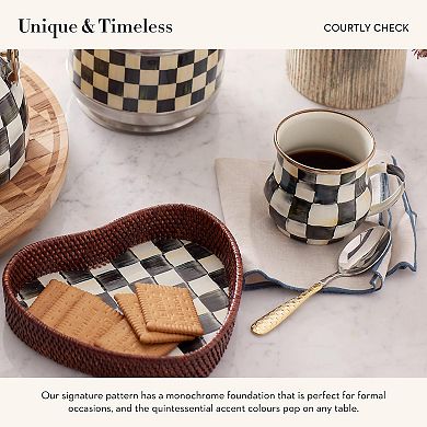 Enamel Mug Cute Enamelware Coffee Tea Drinkware Courtly Check— Mother's Day Gift