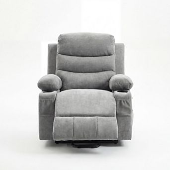 Electric Reclining Lounge Sofa with Heat,Massage,Oversized Power Lift Recliner Chair for Elderly