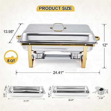 2 Packs Chafing Dishes Buffet Set, Food Warmer for Parties Buffet