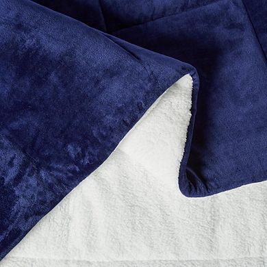 Reversible Sherpa Comforter Set, Ultra Soft Warm Bedding, 2-Piece