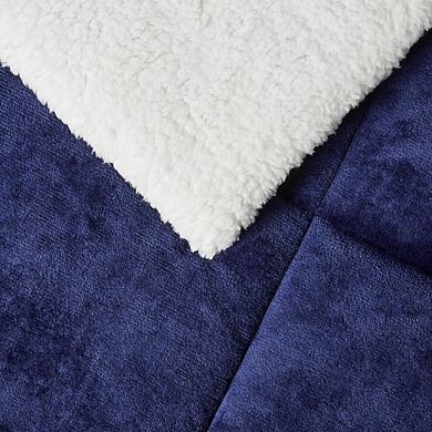Reversible Sherpa Comforter Set, Ultra Soft Warm Bedding, 2-Piece