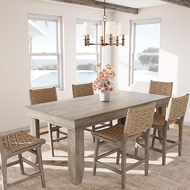 71" Large Wood Rustic Rectangular Dinner Table
