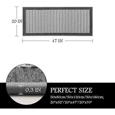 Non Slip Washable Kitchen Runner Rug Absorbent Rubber Backed Floor Mat