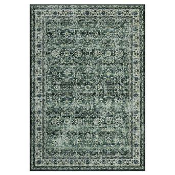 Polyester Imitation Cashmere Oblong Hallway Office Foldable Flower Printed Persian Washable Rug
