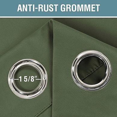 Blackout Curtains, Thermal Insulated Grommet Window Drapes