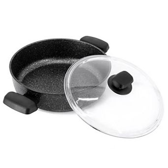 Korkmaz Ornella Aluminum 3.5L Non-Stick Low Casserole Dish with Lid