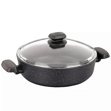Korkmaz Ornella Aluminum 3.5L Non-Stick Low Casserole Dish with Lid