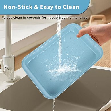 6-Piece Nonstick Bakeware Set, Stackable Steel Pans, Oven-Safe, Easy-Release