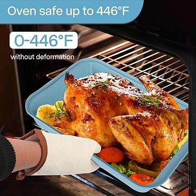 6-Piece Nonstick Bakeware Set, Stackable Steel Pans, Oven-Safe, Easy-Release
