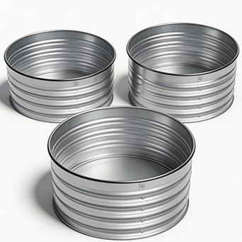 Round Raised Garden Bed, Galvanized Raised Boxes w/ Rust-Resistant Coating, Planter Box for Outdoor