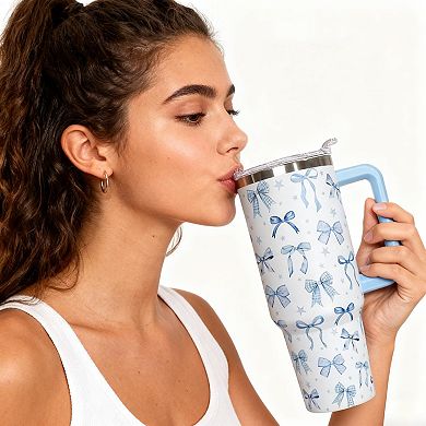 30 Oz Tumbler With Handle Travel Coffee Mug— Mother's Day Gift