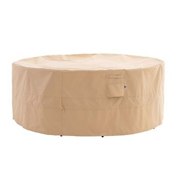 Premium Waterproof Outdoor Patio Round Table Cover: Latest Rip-Stop Fabric
