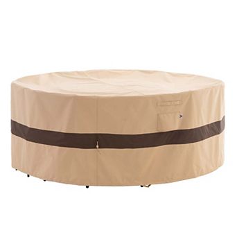 Premium Waterproof Outdoor Patio Round Table Cover: Latest Rip-Stop Fabric