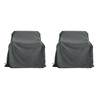 Eazegath 36 x 36" Outdoor Waterproof Coated Fabric Single Club Sofa Chair Rain Cover, Set of 2