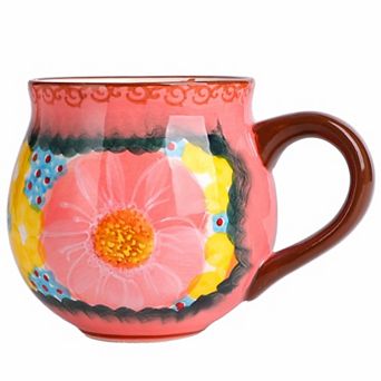 Hand-painted Ceramic Flower Mug Gift Box— Mother's Day Gift