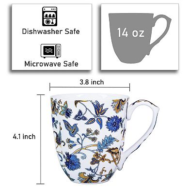 Floral Coffee Mug Tea Cup Gift— Mother's Day Gift