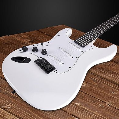 LyxPro 30” Left Handed Electric Guitar TL Series, Solid Body Guitar with 3-Way Switch