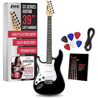 LyxPro 30” Left Handed Electric Guitar TL Series, Solid Body Guitar with 3-Way Switch