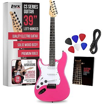 LyxPro 30” Left Handed Electric Guitar TL Series, Solid Body Guitar with 3-Way Switch