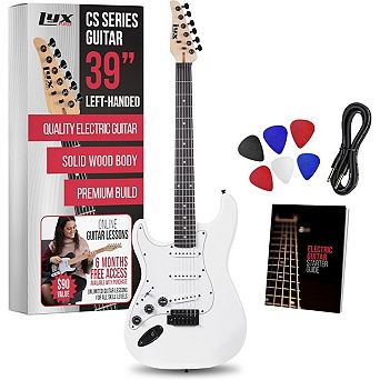 LyxPro 30” Left Handed Electric Guitar TL Series, Solid Body Guitar with 3-Way Switch