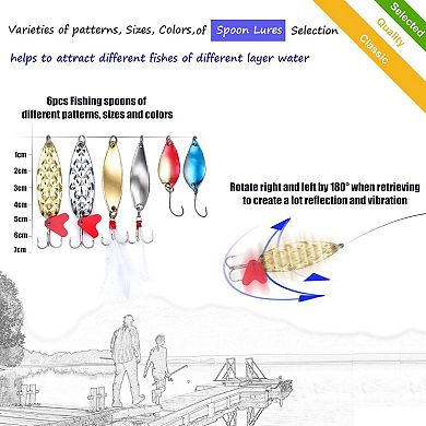 79pcs Fishing Lures Tackle Box Crankbaits Spoon Hooks Kit