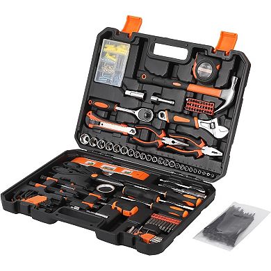 Comprehensive 247-Piece Household Hand Tool Set with Storage Case, Manual Garden Tool Kit