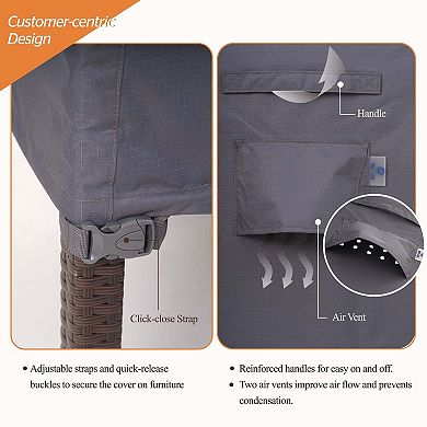 Premium Waterproof Outdoor Patio Chair Covers: Latest Rip-Stop Fabric