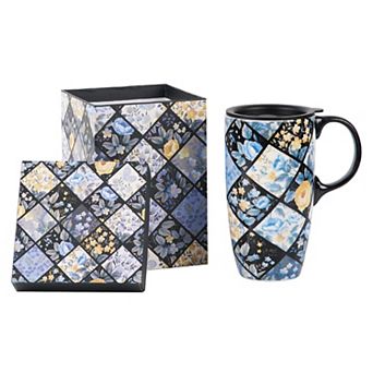 Coffee Ceramic Mug With Lid Bee Gift Box— Mother's Day Gift