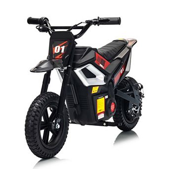 24V Electric Dirt Bike for Kids, 350w Mini Electric Motorcycle, Up to 14 MPH Speed