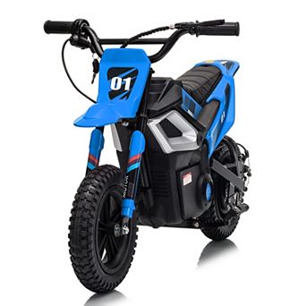 24V Electric Dirt Bike for Kids, 350w Mini Electric Motorcycle, Up to 14 MPH Speed