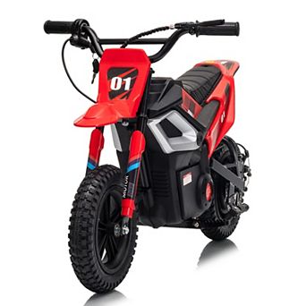24V Electric Dirt Bike for Kids, 350w Mini Electric Motorcycle, Up to 14 MPH Speed