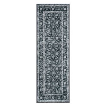 Home Area Rug, Vintage Distressed Pile Carpet, Indoor Floor Mat for Living Room Bedroom Dining Room