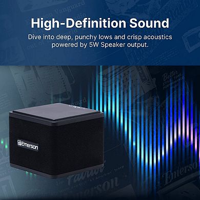 Emerson 1-Pair Instant Connect Sound Blox Wireless Magnetic Stackable Speakers