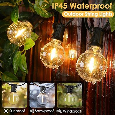 Outdoor LED String Lights, Waterproof Connectable Patio Bulb Lights