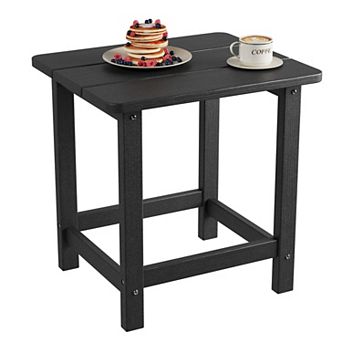 Weather Resistant & Easy Assembly Patio End Tables,Durable Small Patio Table