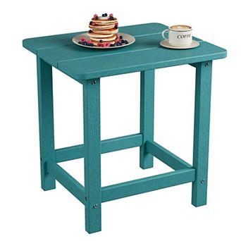 Weather Resistant & Easy Assembly Patio End Tables,Durable Small Patio Table