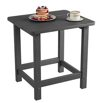 Weather Resistant & Easy Assembly Patio End Tables,Durable Small Patio Table