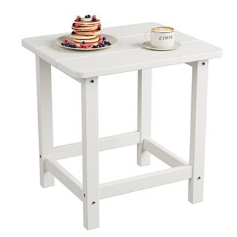 Weather Resistant & Easy Assembly Patio End Tables,Durable Small Patio Table
