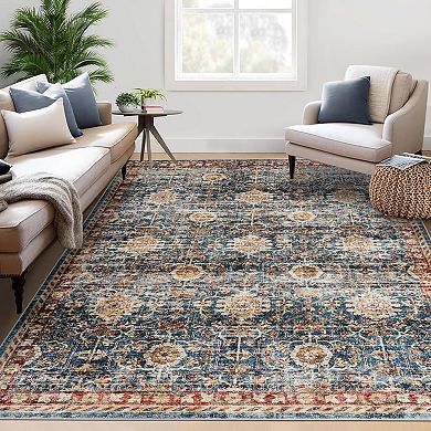Runners for Hallways Non Slip, Washable Kitchen Runner Rug, Vintage Boho Bathroom Runner Rug
