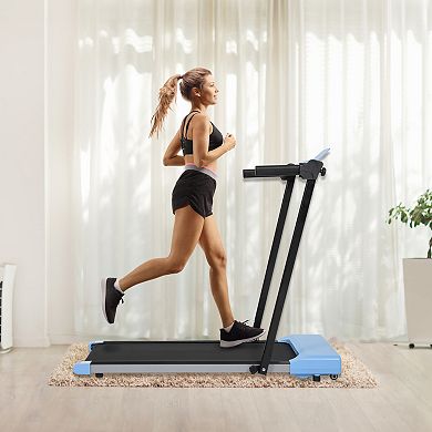 Pnronnc Folding Treadmills Walking Pad with LED